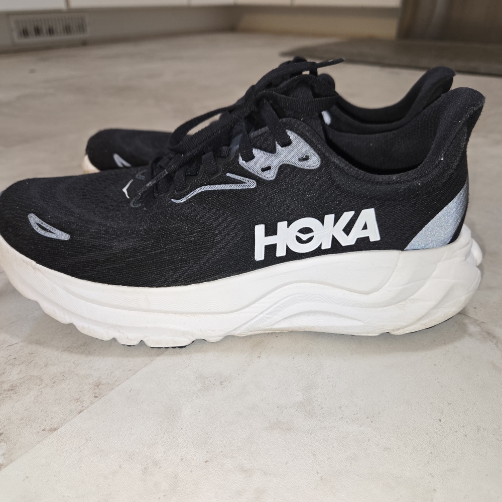 Hoka Black and White Running Shoes